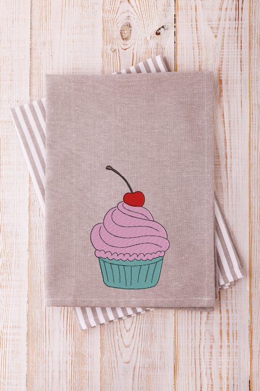 Cupcake Solid Stitch 2021 Embroidery Design