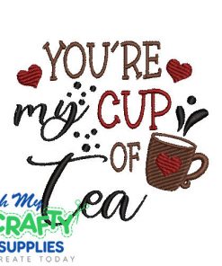Cup of Tea 731 Emboridery Design