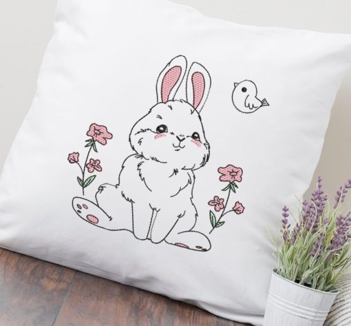 Cutie Pie Bunny Embroidery Design