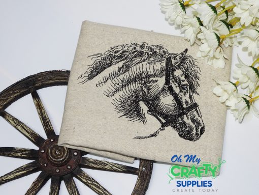 Sketchy Horse Embroidery Design