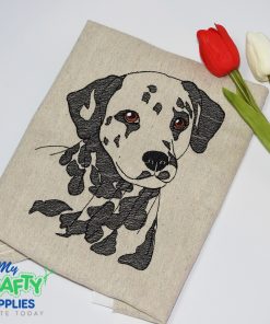 Dalmatian Sketch Embroidery Design