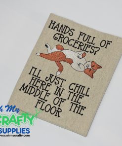 Chill in the floor Embroidery Design