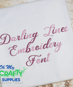 Darling Lines Embroidery Font (BX Included)