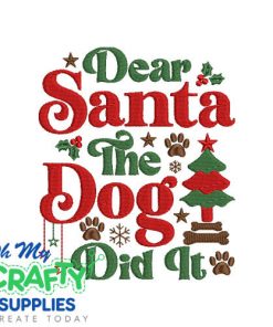 Dog Did It 103023 Embroidery Design