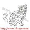 Doodle Cat Embroidery Design