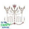 Double Deer Artwork Embroidery Design