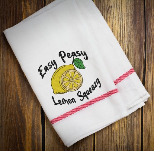Easy Peasy Lemon Squeezy Embroidery Design