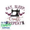 Eat Sleep Craft 82 Emboridery Design