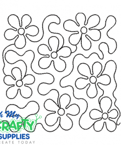 Edge to Edge Flowers Embroidery Design (E2E)