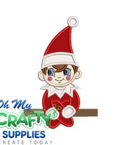 Elf On The Shelf Embroidery Applique
