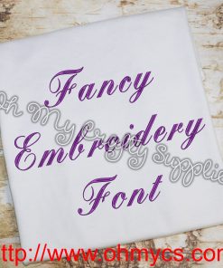 Fancy Embroidery Font (BX Included)