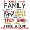 Crafting Family Embroidery Design