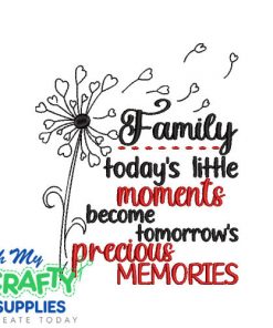 Family Moments Memories 85 Emboridery Design