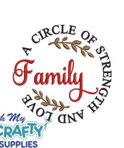 Family Strength 611 Embroidery Design