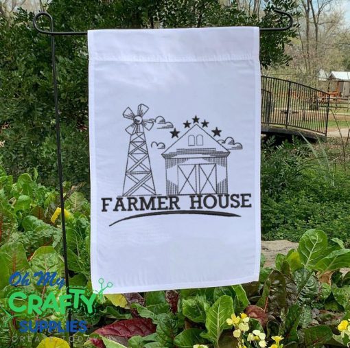 Farmer House Embroidery Design