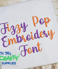 Fizzy Pop Embroidery Font (BX Included) (FLV)