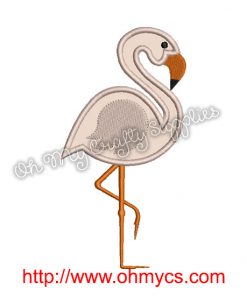 Flamingo Applique Design