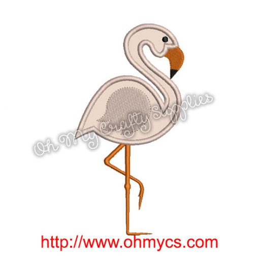 Flamingo Applique Design