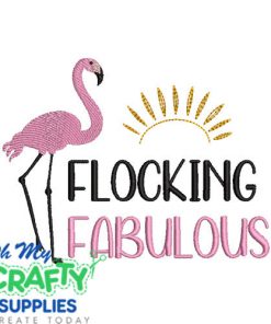 Flocking Fabulous 522 Embroidery Design