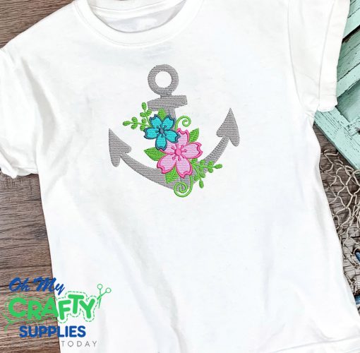 Floral Anchor 2021 Embroidery Design