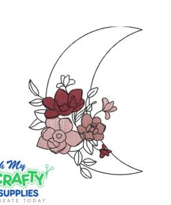 Floral Moon 81723 Embroidery Design