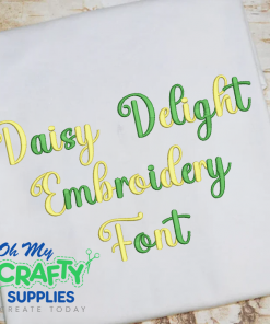 Daisy Delight Embroidery Font (BX Included) (FM)