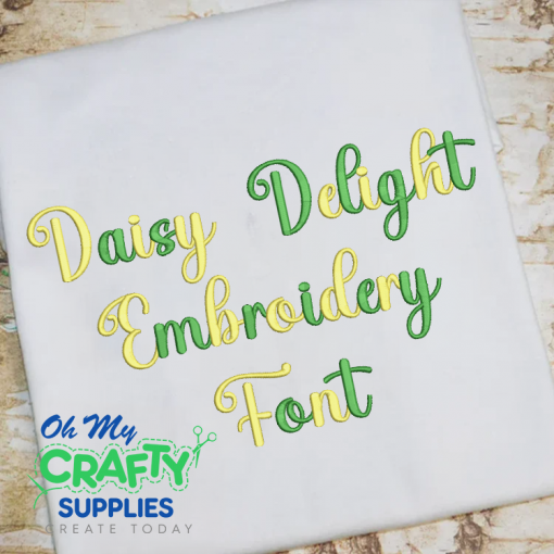 Daisy Delight Embroidery Font (BX Included) (FM)