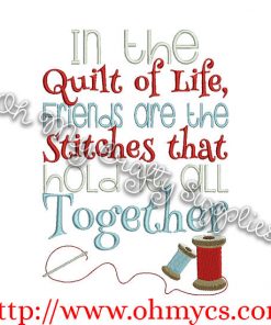 Friendship Stitches Embroidery Design