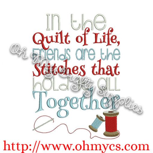 Friendship Stitches Embroidery Design