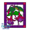 Stain Glass Fuchsia Embroidery Design