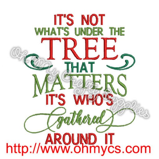Gathered Around Embroidery Design