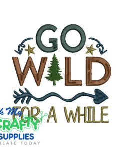 Go Wild Embroidery Design