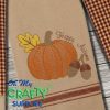 Golden Gourd Greetings Embroidery Design