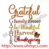 Grateful Embroidery Design