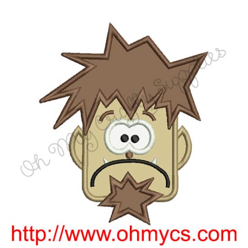 Hairy Wolfman Applique Design