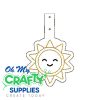 Happy Sun Key Fob Embroidery Design (KFC)