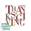 Happy Thanksgiving 81523 Embroidery Design