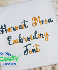 Harvest Moon Embroidery Font (BX Included) (FM)