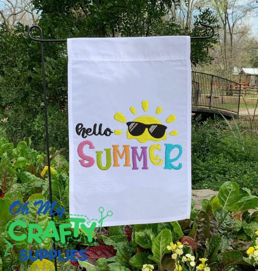 Hello Summer Sunshine Embroidery Design - Image 2