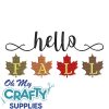 Hello Fall 716 Embroidery Design