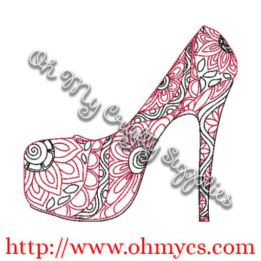 Henna Pump Embroidery Design