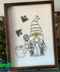Honey Gnome Embroidery Design