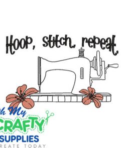 Hoop, stitch, repeat. Embroidery Design