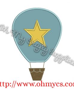 Hot Air Balloon Applique Design