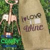 I heart Wine 2021 Embroidery Design