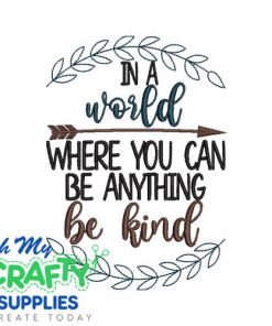 In a world 8124 Emboridery Design