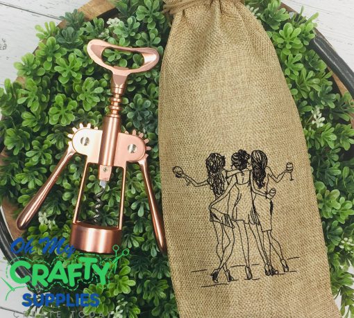 Lady Friends Embroidery Design