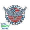 Land of the free 621 Embroidery Design