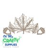 Leafy Acorn Sketch 812 Embroidery Design