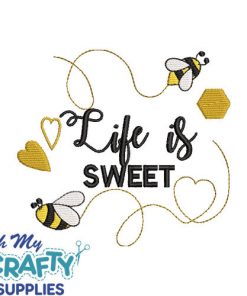 Life is Sweet 722 Embroidery Design